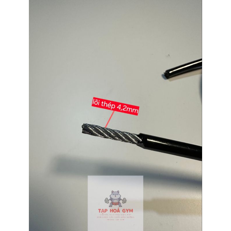 Dây cáp 6mm chuyên dụng cho máy tập gym(vỏ bọc PU)