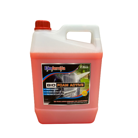 [EKOKEMIKA] - BIO FOAM ACTIVE - DUNG DỊCH RỬA XE CÓ CHẠM - NHIỀU BỌT - SẠCH, ĐỘ PHỦ BÓNG CAO