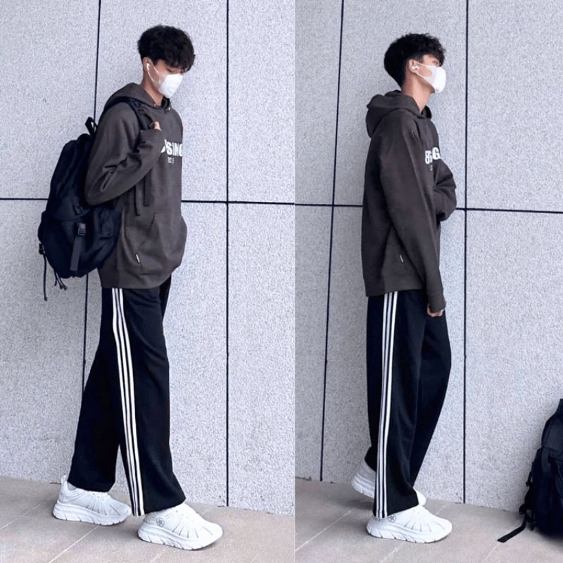 40-105kg Quần 3 Sọc Suông Nam Nữ Bigsize Phong Cách Thể Thao - MÃ 6