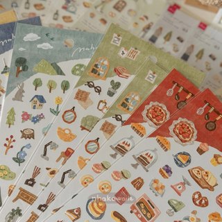Sticker Nhật Bản Mind Wave Daiso trang trí bullet journal Nhà Kawaii