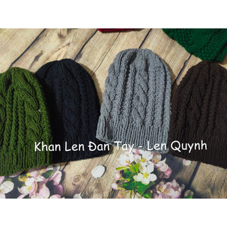 Mũ len đan tay - Quà tặng handmade - Mũ dáng chuông - free size cho cả nam và nữ