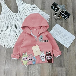 ÁO GIÓ 2 LỚP LABUBU CHÂT LIỆU GIÓ TRÁNG CÓ 3 MÀU CHO BÉ TRAI VA GÁI SIZE 6-18KG