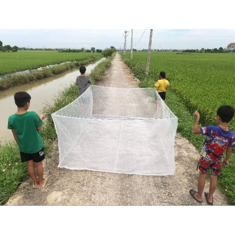 Tráng lưới nuôi giun đất, giun quê, lưới cước mắt nhỏ