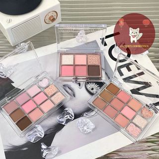 [ODBO] Bảng Mắt Odbo 12 Ô Real Heart Trái tim Nhũ Lì Trong Suốt Color Eye Palette (OD2019)