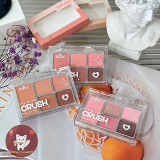 [ODBO] Bảng Phấn Mắt ODBO 5 Ô Nhũ Lì Tích Hợp Má Hồng Vỏ Trong Eye Blush Crush 6g (ODS04)