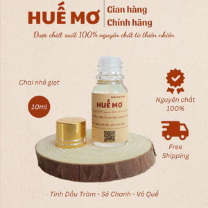 Tinh dầu Sả, Tràm, Quế Nguyên Chất HUẾ MƠ - Đuổi muỗi, côn trùng, khử mùi, thơm phòng- Nhỏ giọt 10ml