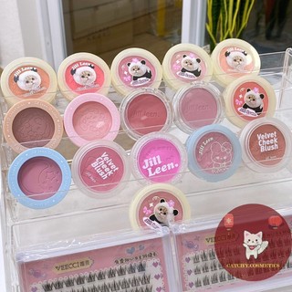 [JILL LEEN] Phấn Má Hồng Đơn Sắc JILL LEEN Too Cute Hoạ Tiết Mèo Ú Xinh Xắn