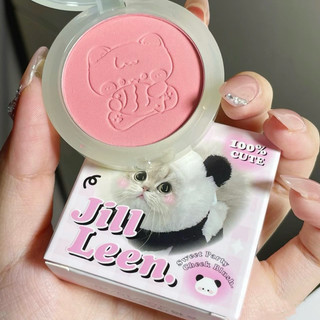 [JILL LEEN] Phấn Má Hồng Đơn Sắc JILL LEEN Too Cute Hoạ Tiết Mèo Ú Xinh Xắn