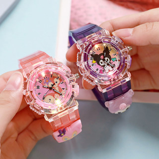 Đồng Hồ Đeo Tay Kuromi, Melody, Elsa Cho Bé Phát Sáng Có Dây Đeo Silicon Mềm Mại - Đồng Hồ Điện Tử Đeo Tay Cho Trẻ Em