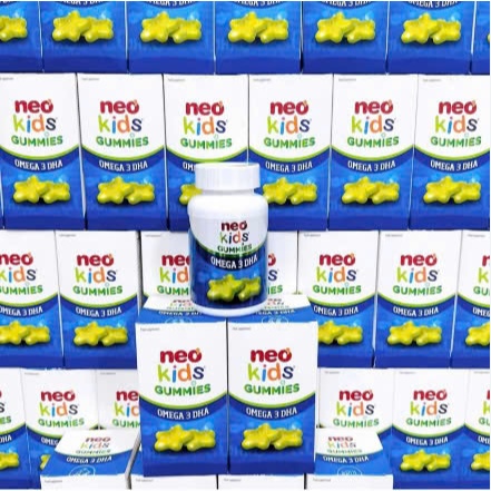 Kẹo Gummies Dha ngôi sao Neo Kids hộp 60 viên nhai - hanzo2009