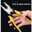 Bộ 3 Kìm điện, cắt, nhọn 8in GF - đầu kìm thép CR-V, tay bọc nhựa PVC