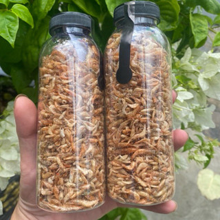 Tôm đồng sấy khô Chai 330ml thức ăn nhanh dành cho thú cưng và các dòng cá săn mồi