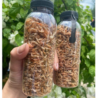 Tôm đồng sấy khô Chai 330ml thức ăn nhanh dành cho thú cưng và các dòng cá săn mồi