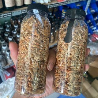 Tôm đồng sấy khô Chai 330ml thức ăn nhanh dành cho thú cưng và các dòng cá săn mồi