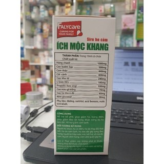 ✅ [Chính Hãng] SIRO HO CẢM ÍCH MỘNG KHANG HỖ TRỢ GIẢM HO, GIẢM CẢM LẠNH