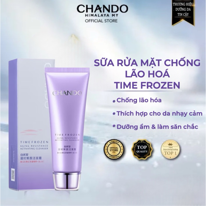 Sữa rửa mặt CHANDO HIMALAYA kháng lão hóa kích hoạt sạch 60g | Shopee ...