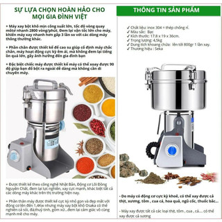 Máy xay bột khô Seka SK 200 xay bột nghiền ngũ cốc hạt khô mịn dễ sử dụng