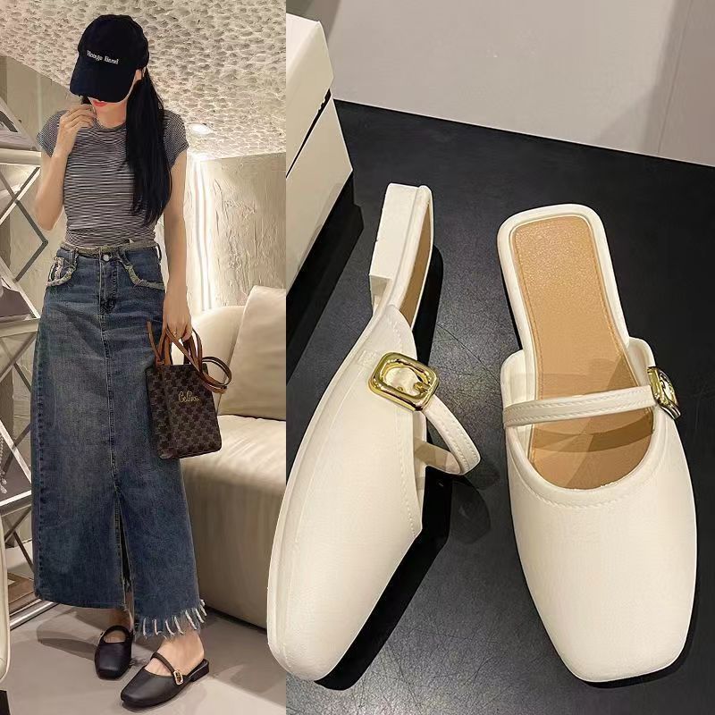 Dép sandal lười chất liệu cao su non đi êm chân chống trơn trượt