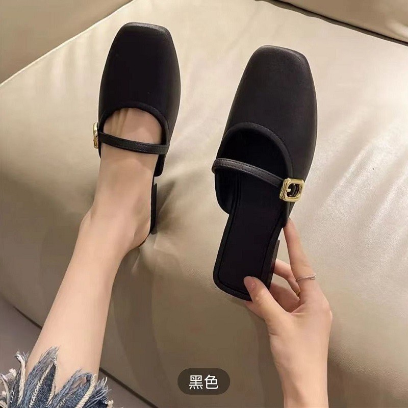 Dép sandal lười chất liệu cao su non đi êm chân chống trơn trượt