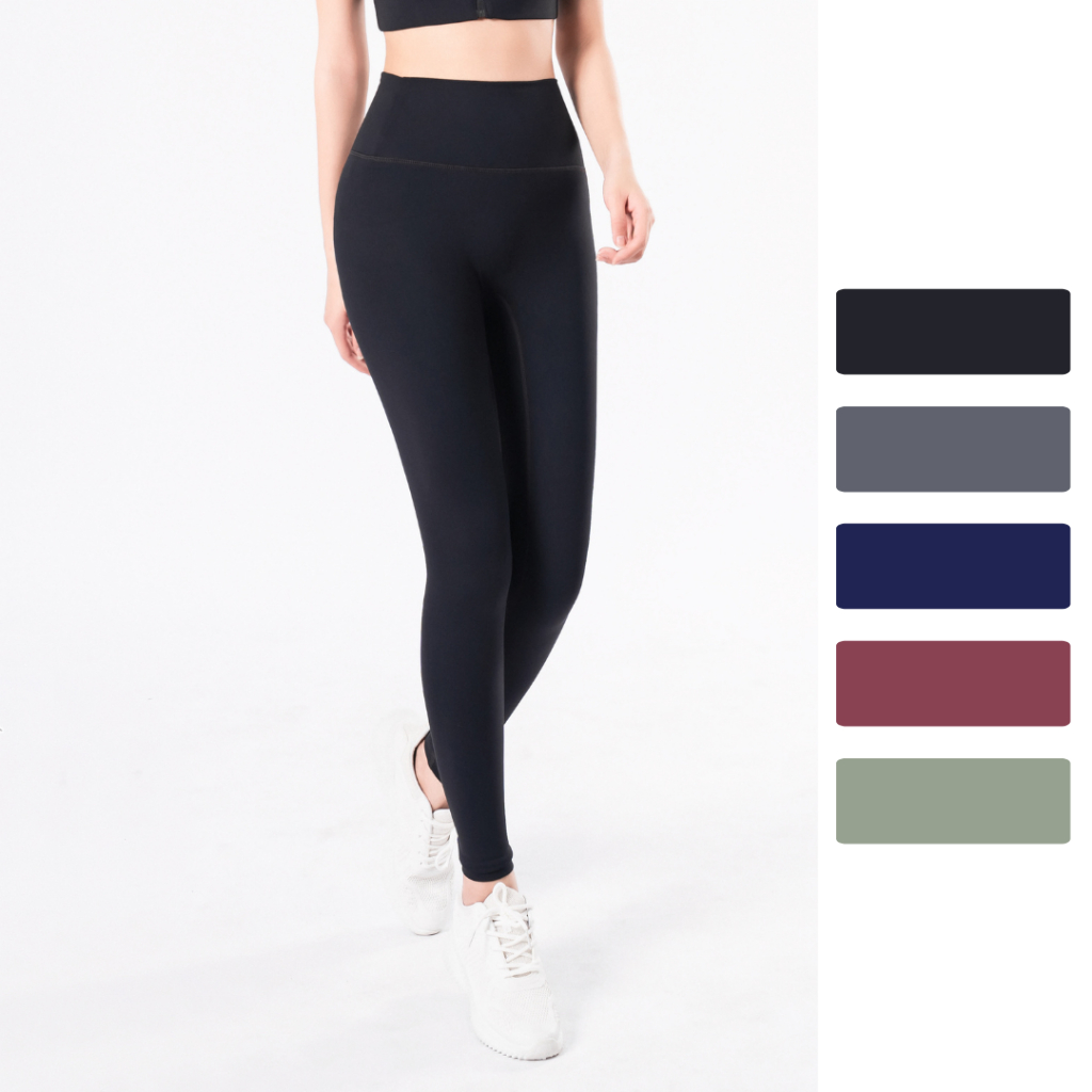 Ảnh Quần Legging Nữ Tập Yoga Basic Livan Sport Co Giãn Cạp Cao Mềm Mịn Ôm Form, Quần Legging Nữ, Quần Legging Tập Gym 1