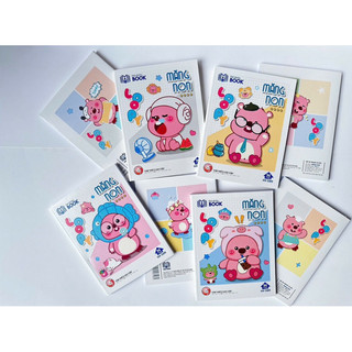 TÂN HƯNG - Tập vở 5 Ô LY định lượng 100gsm láng mịn Măng Non tự chọn bìa hoạt hình dễ thương 🌸 mã Loopy