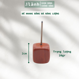 Đế Cắm Nhang Trầm Hương  3 Lành Bằng Đá Tự Nhiên Thiết Kế Nhỏ Đơn Giản Dùng Thiền, Yoga, Dâng Hương