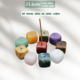 Đế Cắm Nhang Trầm Hương  3 Lành Bằng Đá Tự Nhiên Thiết Kế Nhỏ Đơn Giản Dùng Thiền, Yoga, Dâng Hương