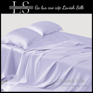 Trọn Bộ Chăn [Best Ga Gối Lụa Lavish Silk Cao Cấp Mát Lạnh Hàng Loại 1-TÍm Khoai Môn