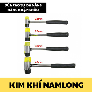 Búa cao su 💪FREE SHIP💪 Búa cao su 2 đầu vàng đen nhiều kích thước hàng nhập khẩu LMTS BUACAOSU