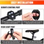 Đèn hậu xi nhan không dây pin sạc USB điều khiển từ xa 5 chế độ sáng