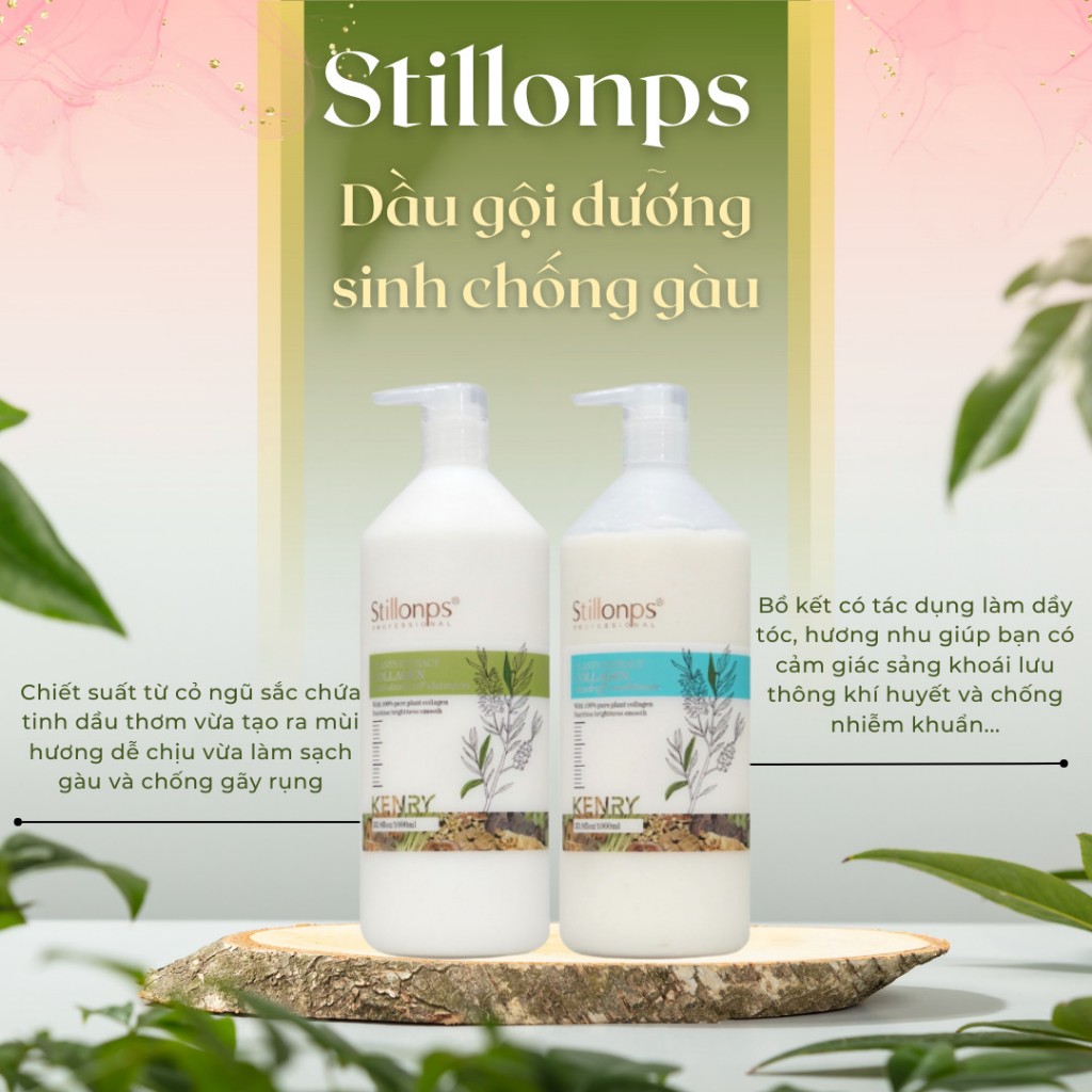 Ảnh Dầu gội xả dưỡng sinh ngăn ngừa gàu Stillonps 1000ML 4