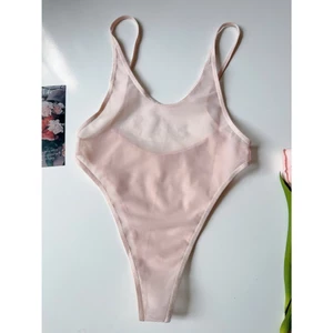 SX974 Đồ ngủ sexy - Bodysuit trơn 2 dây hở lưng quyến rũ - Kellywang