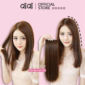 Kẹp phồng chân tóc CAO CẤP, tóc giả dài vừa 30 cm, có thể kết hợp tóc thẳng/ xoăn QiQiShop