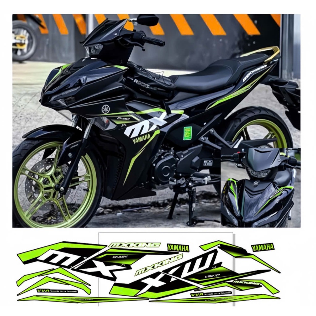 TEM RỜI EXCITER 155 V2 MKINH CAO CẤP CHẤT LIÊU IN 3 LỚP CHỐNG NƯỚC KHÔNG PHAI MÀU NHÃN DÁN.
