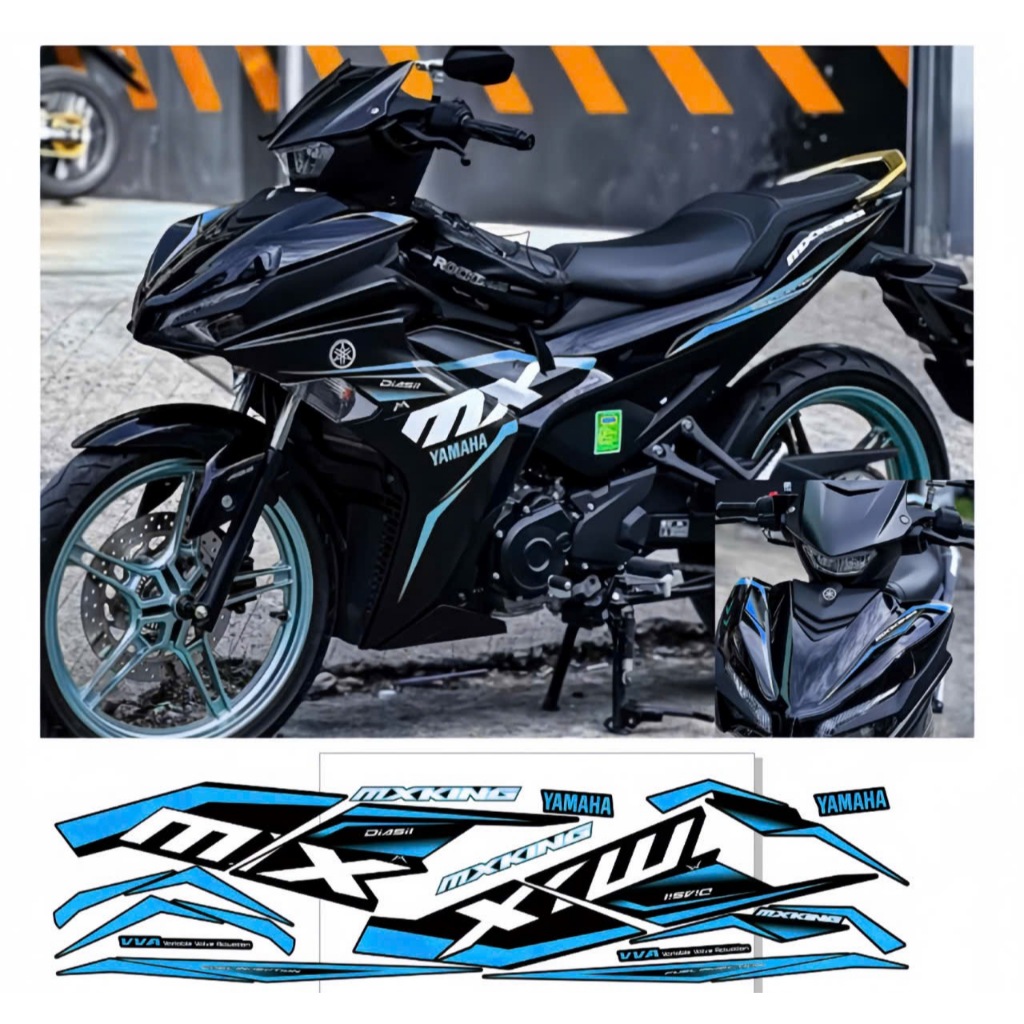 TEM RỜI EXCITER 155 V2 MKINH CAO CẤP CHẤT LIÊU IN 3 LỚP CHỐNG NƯỚC KHÔNG PHAI MÀU NHÃN DÁN.