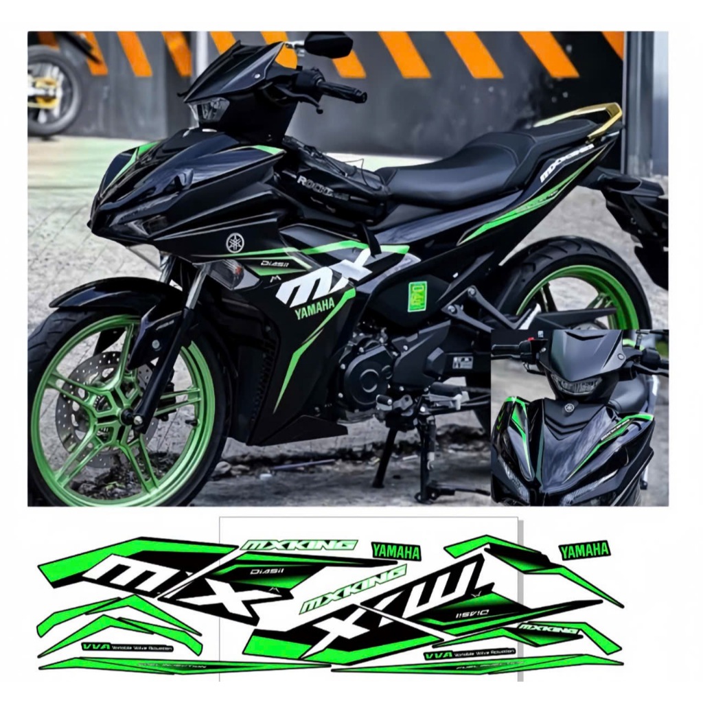 TEM RỜI EXCITER 155 V2 MKINH CAO CẤP CHẤT LIÊU IN 3 LỚP CHỐNG NƯỚC KHÔNG PHAI MÀU NHÃN DÁN.