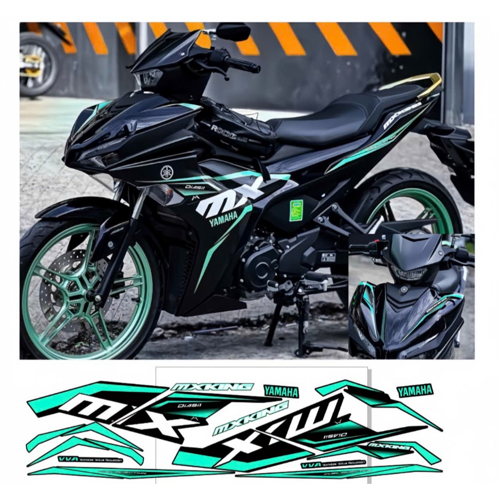 TEM RỜI EXCITER 155 V2 MKINH CAO CẤP CHẤT LIÊU IN 3 LỚP CHỐNG NƯỚC KHÔNG PHAI MÀU NHÃN DÁN.