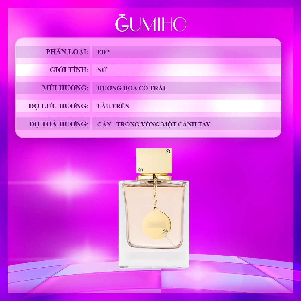 Nước Hoa Nữ Club De Nuit Women  Nữ Tính, Thanh Lịch, Ấm Áp - GumihoPerfume | BigBuy360 - bigbuy360.vn