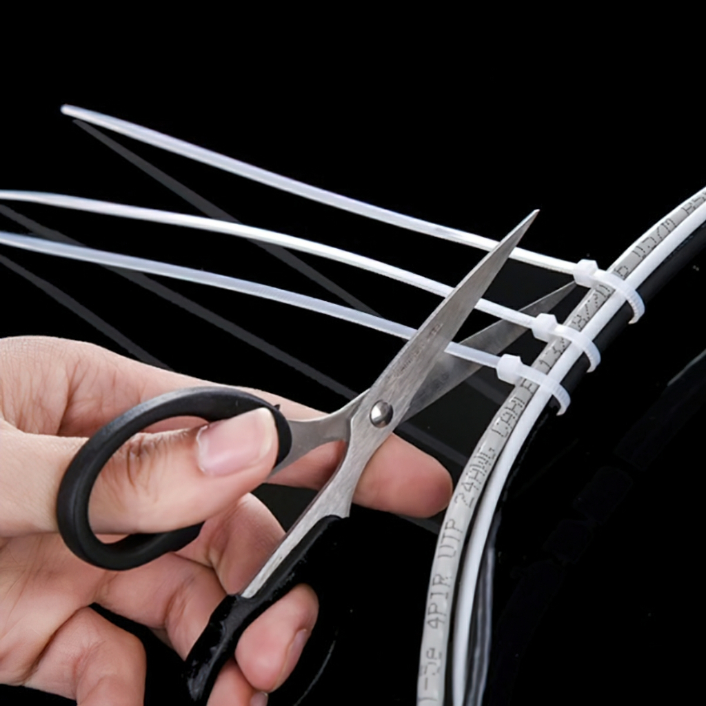Set 100 Dây Rút Tự Khóa Bằng Nhựa Nylon Gọn Gàng Tiện Dụng