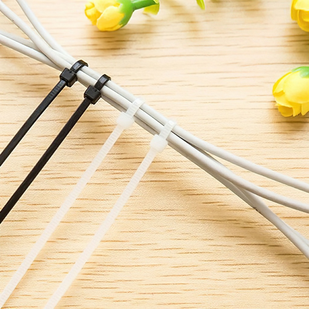 Set 100 Dây Rút Tự Khóa Bằng Nhựa Nylon Gọn Gàng Tiện Dụng
