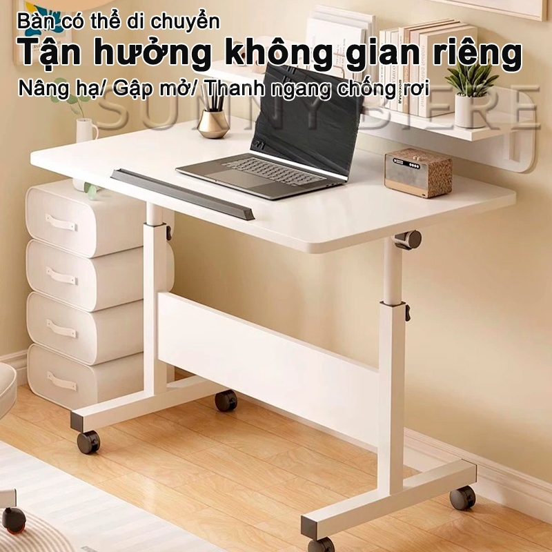 SUNNY Bàn Học Xếp Gọn Di Động 60x40x65-87cm Bàn Có Thể Gấp Lại Tiết Kiệm Diện Tích Chắc Chắn Và Tiện Lợi