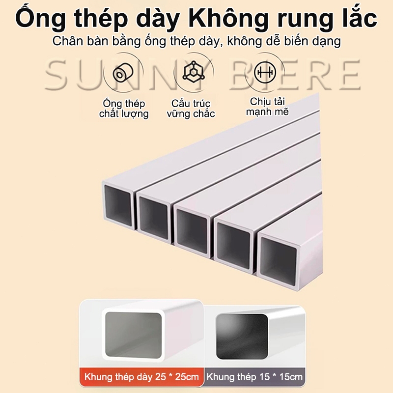 SUNNY Bàn Học Xếp Gọn Di Động 60x40x65-87cm Bàn Có Thể Gấp Lại Tiết Kiệm Diện Tích Chắc Chắn Và Tiện Lợi