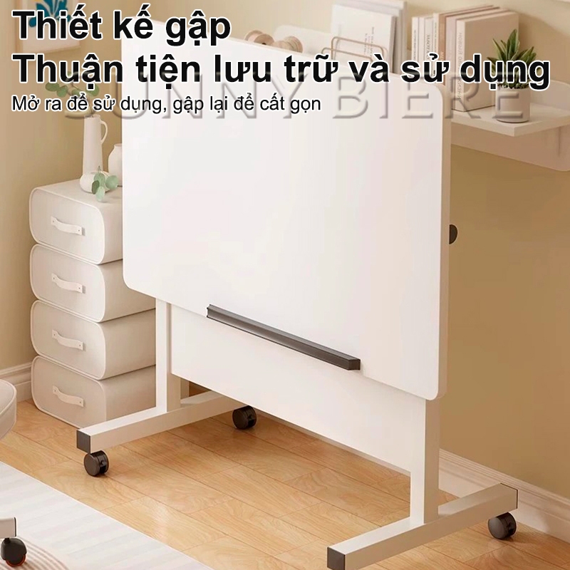 SUNNY Bàn Học Xếp Gọn Di Động 60x40x65-87cm Bàn Có Thể Gấp Lại Tiết Kiệm Diện Tích Chắc Chắn Và Tiện Lợi