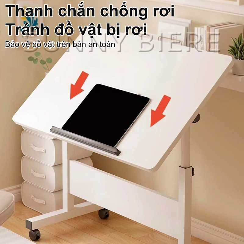 SUNNY Bàn Học Xếp Gọn Di Động 60x40x65-87cm Bàn Có Thể Gấp Lại Tiết Kiệm Diện Tích Chắc Chắn Và Tiện Lợi