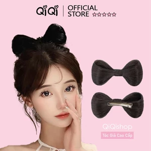 Tóc giả nơ kẹp cho nữ dễ thương Qiqishop