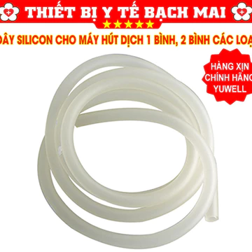 Dây Hút Dịch Silicon Dùng Cho Máy Hút Dịch Yuwell 7E-A, 7E-B, 7E-C, 7A-23D, Kaneko, Lucass