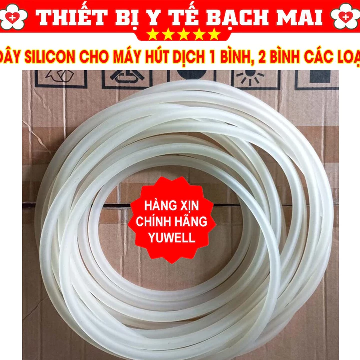 Dây Hút Dịch Silicon Dùng Cho Máy Hút Dịch Yuwell 7E-A, 7E-B, 7E-C, 7A-23D, Kaneko, Lucass – 4