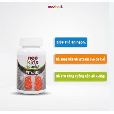 Kẹo Gummies Kẽm Hữu Cơ Neo Kids Hộp 60 Viên Nhai - hanzo2009