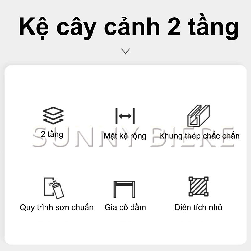 SUNNY Kệ Hoa Để Chậu 24x24x90cm Kệ Ban Công Kệ Trưng Bày Trang Trí Phòng Khách Kệ Để Cây Trong Nhà