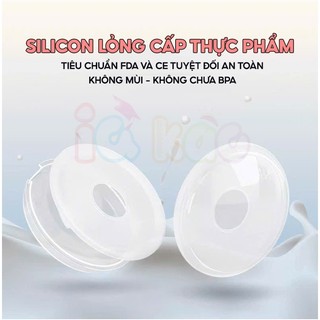 [Sale 50%]  Hộp 2 Phễu Hứng Sữa Chống Tràn, Chất Liệu Silicone, Chống Tràn, Kích Sữa Nhẹ, Mềm Mại, An Toàn Cho B